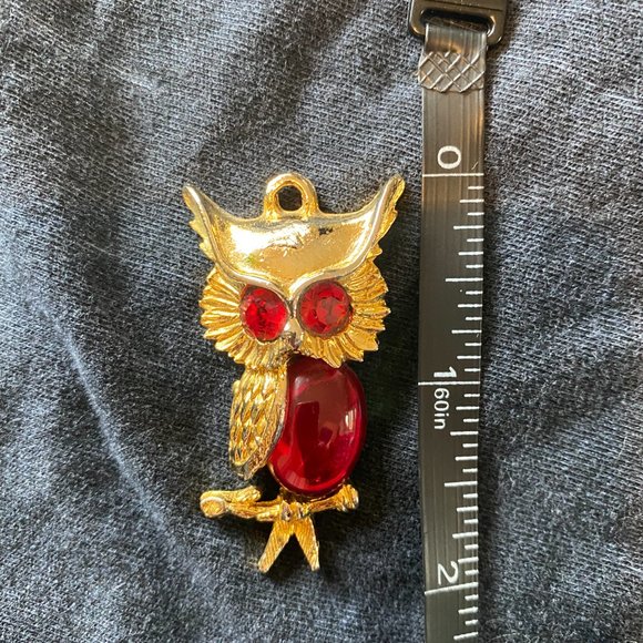 NECKLACE PENDANT | OWL | VINTAGE - Picture 4 of 4
